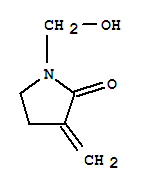 (9ci)-1-(羥基甲基)-3-亞甲基-2-吡咯烷酮結構式_221114-35-8結構式