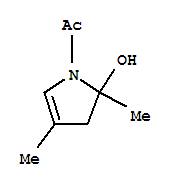 1H-pyrrol-2-ol, 1-acetyl-2,3-dihydro-2,4-dimethyl-(9ci) Structure,222845-04-7Structure