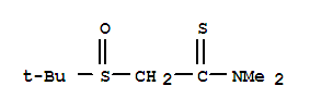 2-[(1,1-二甲基乙基)亞磺?；鵠-N,N-二甲基-乙烷硫代酰胺結(jié)構(gòu)式_226709-26-8結(jié)構(gòu)式