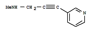 (9ci)-n-甲基-3-(3-吡啶)-2-丙炔-1-胺結構式_228271-92-9結構式