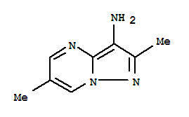 2,6-二甲基-吡唑并[1,5-a]嘧啶-3-胺結(jié)構(gòu)式_232601-05-7結(jié)構(gòu)式