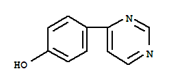 Phenol, 4-(4-pyrimidinyl)-(9ci) Structure,23380-78-1Structure