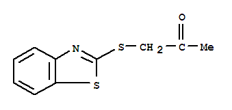 (8ci,9ci)-1-(2-苯并噻唑硫代)-2-丙酮結(jié)構(gòu)式_23385-34-4結(jié)構(gòu)式