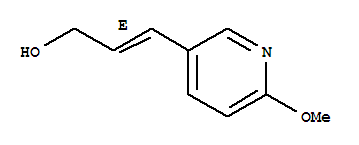 (2e)-(9ci)-3-(6-甲氧基-3-吡啶)-2-丙烯-1-醇結(jié)構(gòu)式_234109-17-2結(jié)構(gòu)式