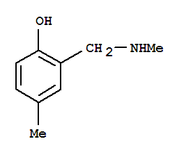 (9CI)-4-甲基-2-[(甲基氨基)甲基]-苯酚結構式_237431-66-2結構式