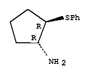 (1r,2r)-rel-(9ci)-2-(苯基硫代)-環(huán)戊胺結(jié)構(gòu)式_238747-46-1結(jié)構(gòu)式