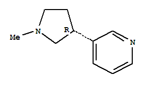 (9CI)-3-[(3R)-1-甲基-3-吡咯烷]-吡啶結(jié)構(gòu)式_240423-89-6結(jié)構(gòu)式