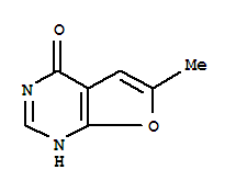 (8ci)-6-甲基-呋喃并[2,3-d]嘧啶-4(3h)-酮結(jié)構(gòu)式_24889-20-1結(jié)構(gòu)式