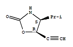2-Oxazolidinone,5-ethynyl-4-(1-methylethyl)-,(4s,5r)-(9ci)Structure,253676-25-4Structure 2-Oxazolidinone,5-ethynyl-4-(1-methylethyl)-,(4s,5r)-(9ci) Structure,253676-25-4Structure