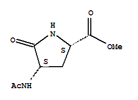 (4s)-(9ci)-4-(乙?；被?-5-氧代-L-脯氨酸甲酯結(jié)構(gòu)式_254909-26-7結(jié)構(gòu)式