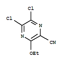 (9CI)-5,6-二氯-3-乙氧基-吡嗪甲腈結構式_258884-69-4結構式