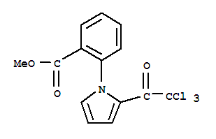 2-[2-(2,2,2-三氯乙?；?-1H-吡咯-1-基]苯甲酸甲酯結(jié)構(gòu)式_259243-93-1結(jié)構(gòu)式