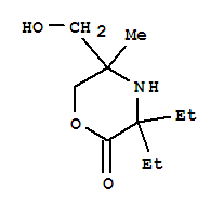 (9ci)-3,3-二乙基-5-(羥基甲基)-5-甲基-2-嗎啉結(jié)構(gòu)式_264279-77-8結(jié)構(gòu)式