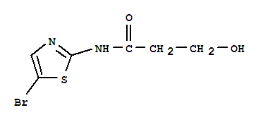 N-(5-溴-2-噻唑)-3-羥基-丙酰胺結(jié)構(gòu)式_267653-87-2結(jié)構(gòu)式