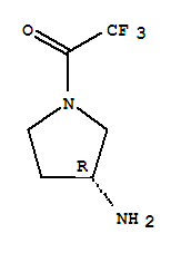 (3r)-(9ci)-1-(三氟乙?；?-3-吡咯烷胺結(jié)構(gòu)式_270584-80-0結(jié)構(gòu)式