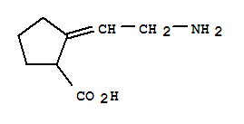 (9ci)-2-(2-氨基亞乙基)-環(huán)戊烷羧酸結(jié)構(gòu)式_271586-02-8結(jié)構(gòu)式