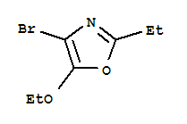 Oxazole, 4-bromo-5-ethoxy-2-ethyl-(9ci)Structure,284040-96-6Structure Oxazole, 4-bromo-5-ethoxy-2-ethyl-(9ci) Structure,284040-96-6Structure