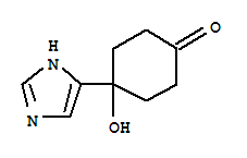 (9ci)-4-羥基-4-(1H-咪唑-4-基)-環(huán)己酮結(jié)構(gòu)式_284470-09-3結(jié)構(gòu)式