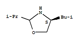 Oxazolidine, 2-(1-methylethyl)-4-(2-methylpropyl)-, (4s)-(9ci)Structure,285124-27-8Structure Oxazolidine, 2-(1-methylethyl)-4-(2-methylpropyl)-, (4s)-(9ci) Structure,285124-27-8Structure