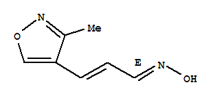 (1e)-(9ci)-3-(3-甲基-4-異噁唑基)-2-丙烯醛肟結構式_286473-04-9結構式