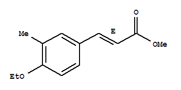 (2e)-(9ci)-3-(4-乙氧基-3-甲基苯基)-2-丙酸甲酯結構式_294860-63-2結構式