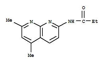 (9CI)-N-(5,7-二甲基-1,8-萘啶-2-基)-丙酰胺結(jié)構(gòu)式_296244-68-3結(jié)構(gòu)式