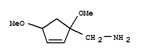 (9ci)-1,4-二甲氧基-2-環(huán)戊烯-1-甲胺結(jié)構(gòu)式_300681-03-2結(jié)構(gòu)式