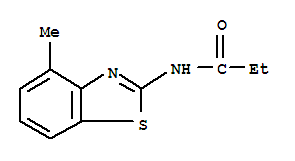 (9CI)-N-(4-甲基-2-苯并噻唑)-丙酰胺結(jié)構(gòu)式_313251-71-7結(jié)構(gòu)式