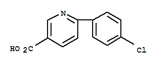 6-(4-氯苯基)煙酸結(jié)構(gòu)式_31676-66-1結(jié)構(gòu)式