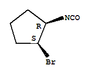 順式-(9ci)-1-溴-2-異氰?；?環(huán)戊烷結(jié)構(gòu)式_31849-58-8結(jié)構(gòu)式