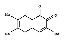 (8ci)-4a,5,8,8a-四氫-3,6,7-三甲基-1,2-萘醌結(jié)構(gòu)式_32249-76-6結(jié)構(gòu)式