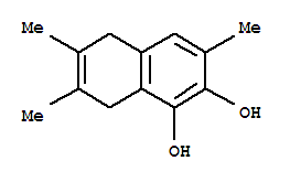 (8ci)-5,8-二氫-3,6,7-三甲基-1,2-萘二醇結(jié)構(gòu)式_32249-77-7結(jié)構(gòu)式