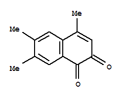 (9ci)-4,6,7-三甲基-1,2-萘二酮結(jié)構(gòu)式_32249-81-3結(jié)構(gòu)式