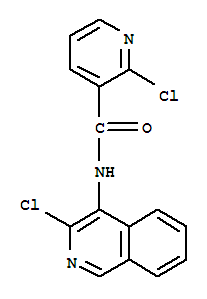 2-氯-N-(3-氯-4-異喹啉)-3-吡啶羧酰胺結(jié)構(gòu)式_342899-39-2結(jié)構(gòu)式