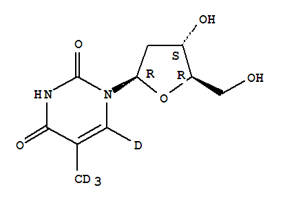 B-胸苷-D4結構式_347841-67-2結構式