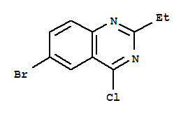 6-溴-4-氯-2-乙基喹唑啉結構式_351426-07-8結構式