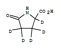 DL-焦谷氨酸-D5結(jié)構式_352431-30-2結(jié)構式