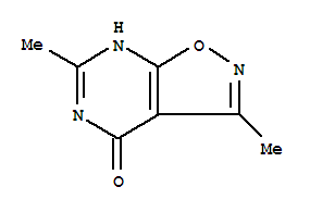 (9ci)-3,6-二甲基-異噁唑并[5,4-d]嘧啶-4(5h)-酮結構式_35258-88-9結構式