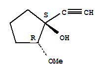 反式-(9ci)-1-乙炔-2-甲氧基-環(huán)戊醇結(jié)構(gòu)式_35505-63-6結(jié)構(gòu)式