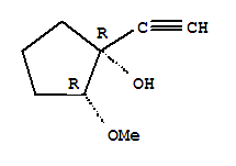 順式-(9ci)-1-乙炔-2-甲氧基-環(huán)戊醇結(jié)構(gòu)式_35509-12-7結(jié)構(gòu)式