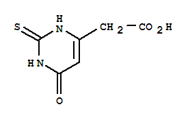 (9ci)-1,2,3,6-四氫-6-氧代-2-硫氧代-4-嘧啶乙酸結構式_35978-12-2結構式