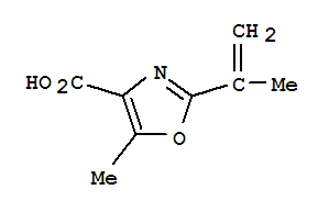 4-Oxazolecarboxylicacid,5-methyl-2-(1-methylethenyl)-(9ci)Structure,364607-75-0Structure 4-Oxazolecarboxylicacid,5-methyl-2-(1-methylethenyl)-(9ci) Structure,364607-75-0Structure