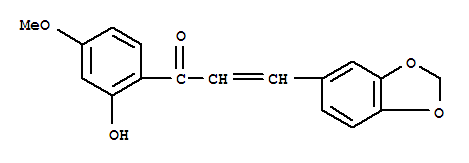 2-Propen-1-one,3-(1,3-benzodioxol-5-yl)-1-(2-hydroxy-4-methoxyphenyl)-Structure,36685-65-1Structure 2-Propen-1-one,3-(1,3-benzodioxol-5-yl)-1-(2-hydroxy-4-methoxyphenyl)- Structure,36685-65-1Structure