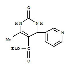 (9Ci)-1,2,3,4-四氫-6-甲基-2-氧代-4-(3-吡啶)-5-嘧啶羧酸乙酯結(jié)構(gòu)式_367908-21-2結(jié)構(gòu)式