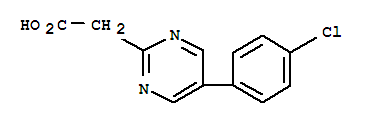 (9ci)-5-(4-氯苯基)-2-嘧啶乙酸結構式_38107-00-5結構式