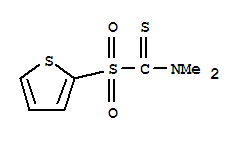 (9Ci)-N,N-二甲基-1-(2-噻吩磺酰基)-甲烷硫代酰胺結(jié)構(gòu)式_38944-97-7結(jié)構(gòu)式