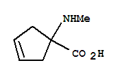 (9ci)-1-(甲基氨基)-3-環(huán)戊烯-1-羧酸結(jié)構(gòu)式_39186-12-4結(jié)構(gòu)式
