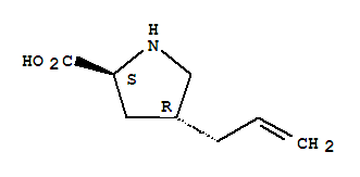 (4r)-(9ci)-4-(2-丙烯基)-L-脯氨酸結構式_393524-70-4結構式