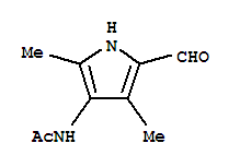 (9ci)-n-(5-甲?；?2,4-二甲基-1H-吡咯-3-基)-乙酰胺結(jié)構(gòu)式_40236-27-9結(jié)構(gòu)式