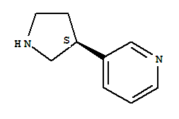 (9CI)-3-(3S)-3-吡咯烷-吡啶結(jié)構(gòu)式_404892-27-9結(jié)構(gòu)式